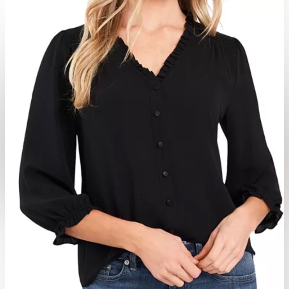 CeCe
Ruffle Trim Blouse
